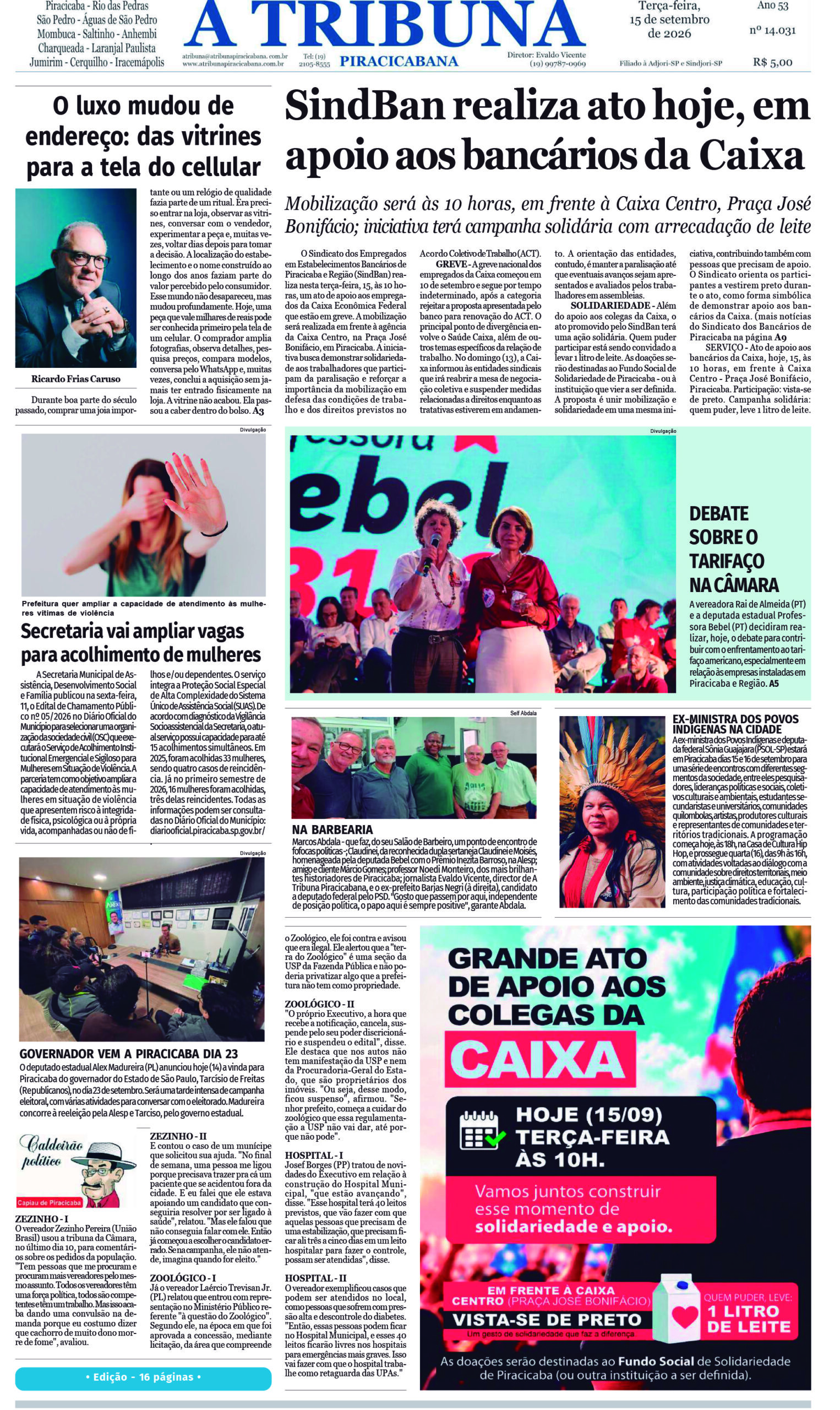 A Tribuna Piracicabana – Edição 14031 -16 páginas – terça-feira 15-09-26-compactado-1