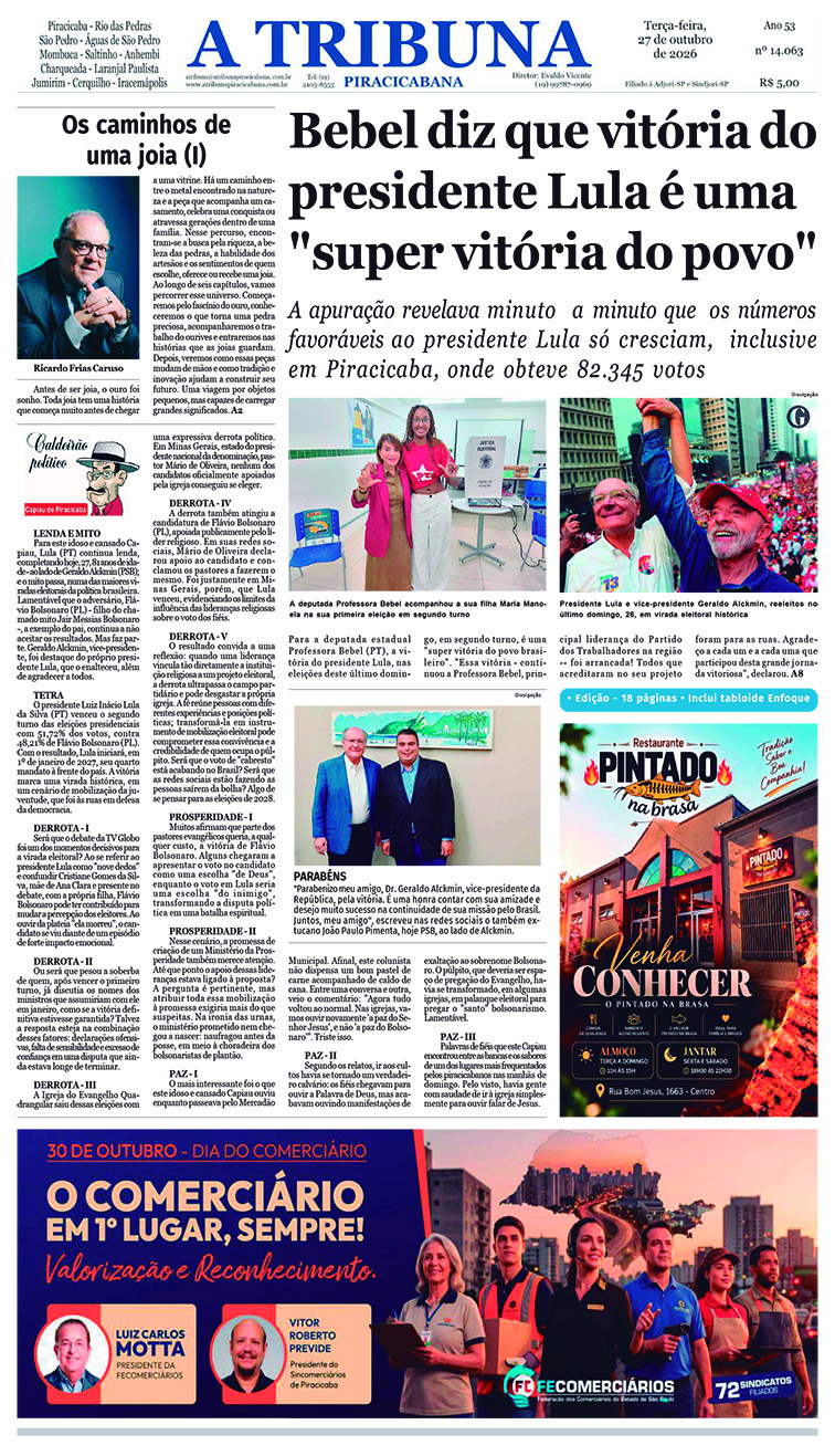 A Tribuna Piracicabana – Edição 14063 - 14 páginas – terca-feira 27-10-26-compactado-1