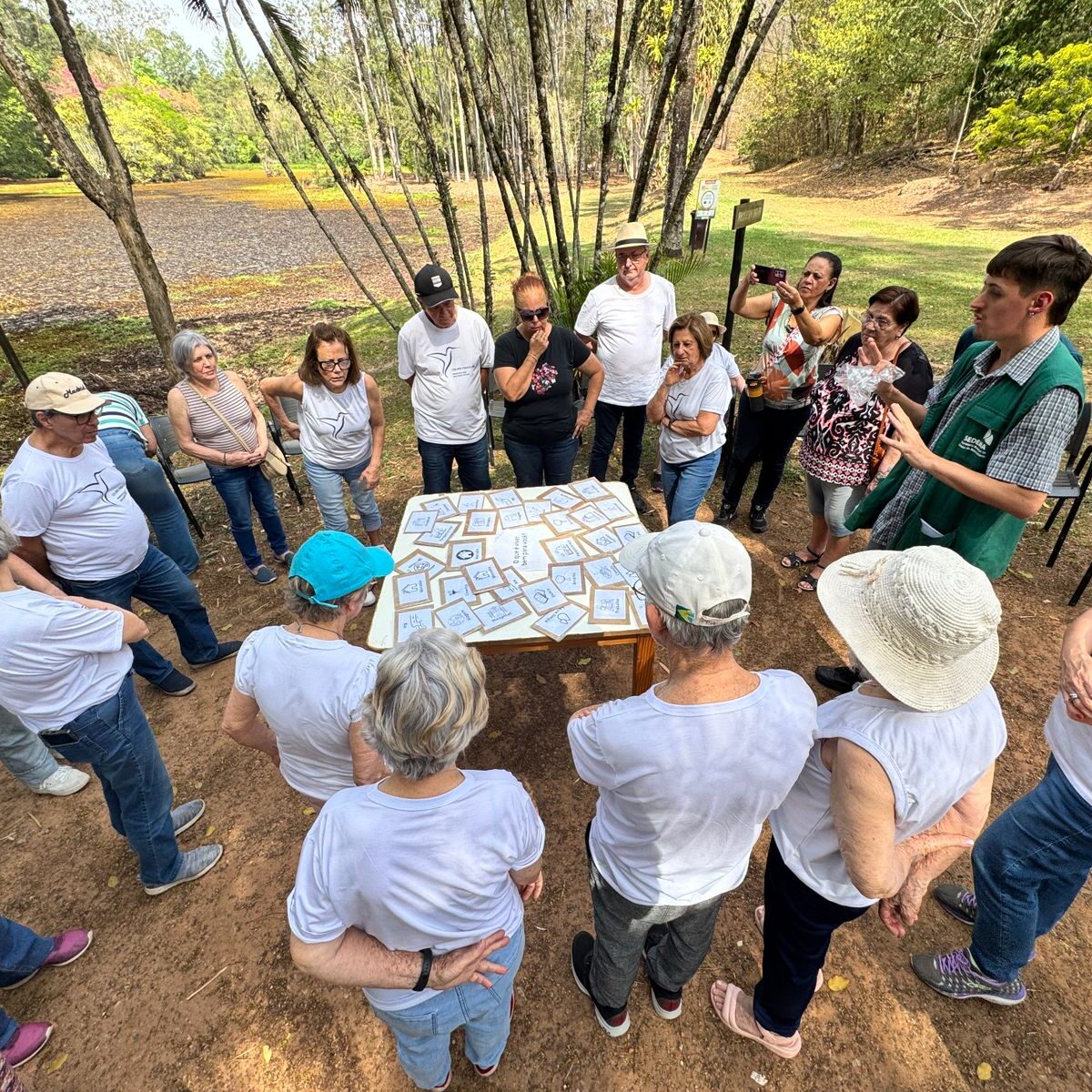 Prefeitura encerra atividades alusivas ao Mês da Árvore com vivência no Horto de Tupi. Crédito: Divulgação