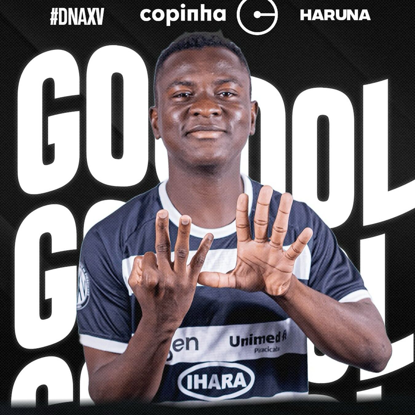 Atacante Haruna é esperança de gols no XV. CRÉDITO: Divulgação