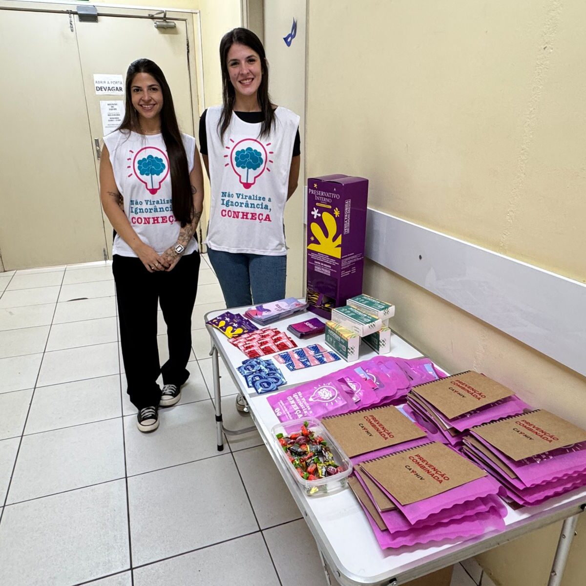 No Cedic, serviço de orientação e entrega de materiais conta com apoio da Caphiv.CRÉDITO: Divulgação