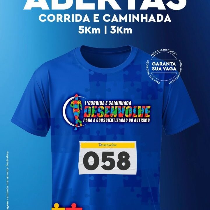 16-04-Corrida (Autismo) Inscrições: https://www.instagram.com/desenvolve.saopedro/
