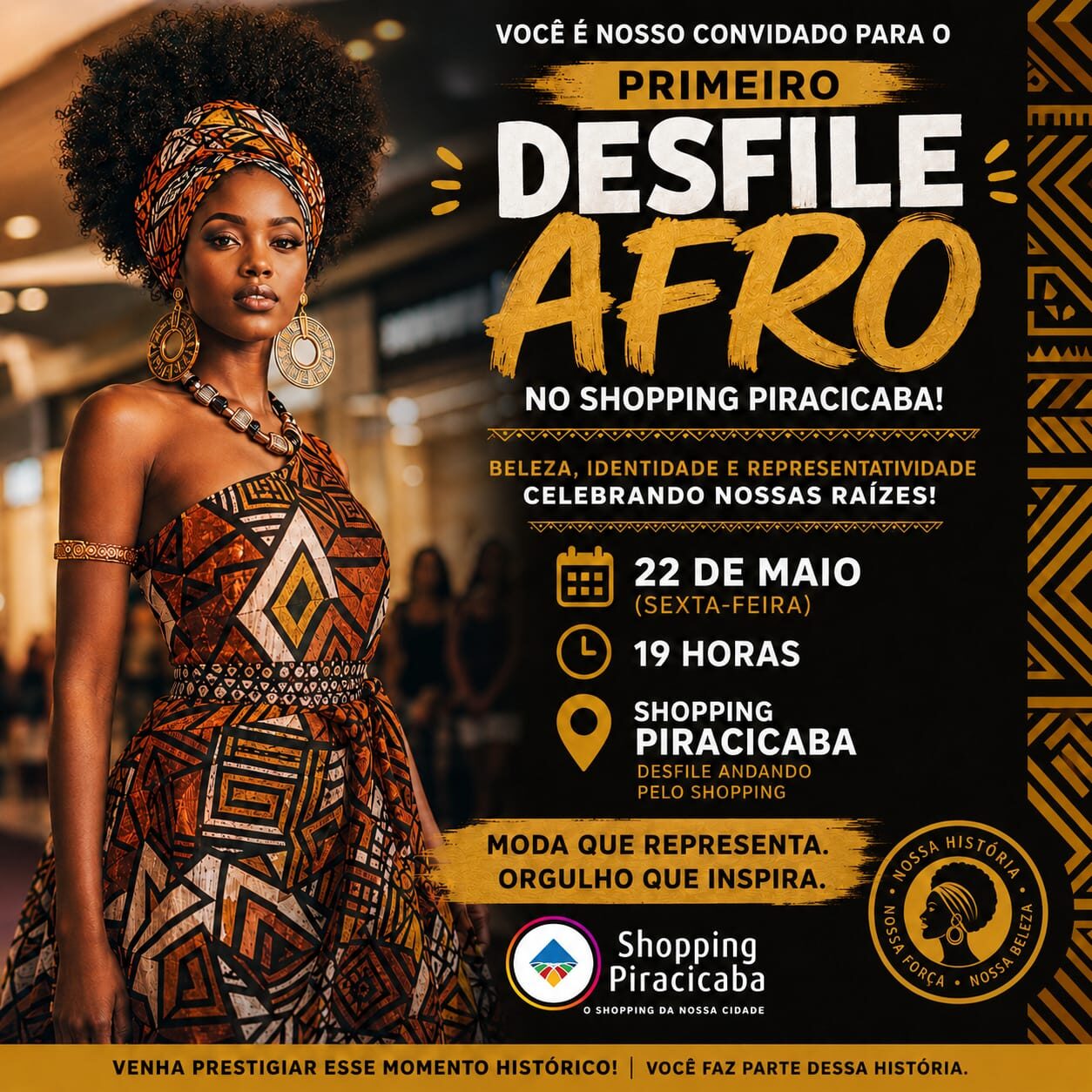 Shopping - Dia Municipal da África será marcado por desfile afro