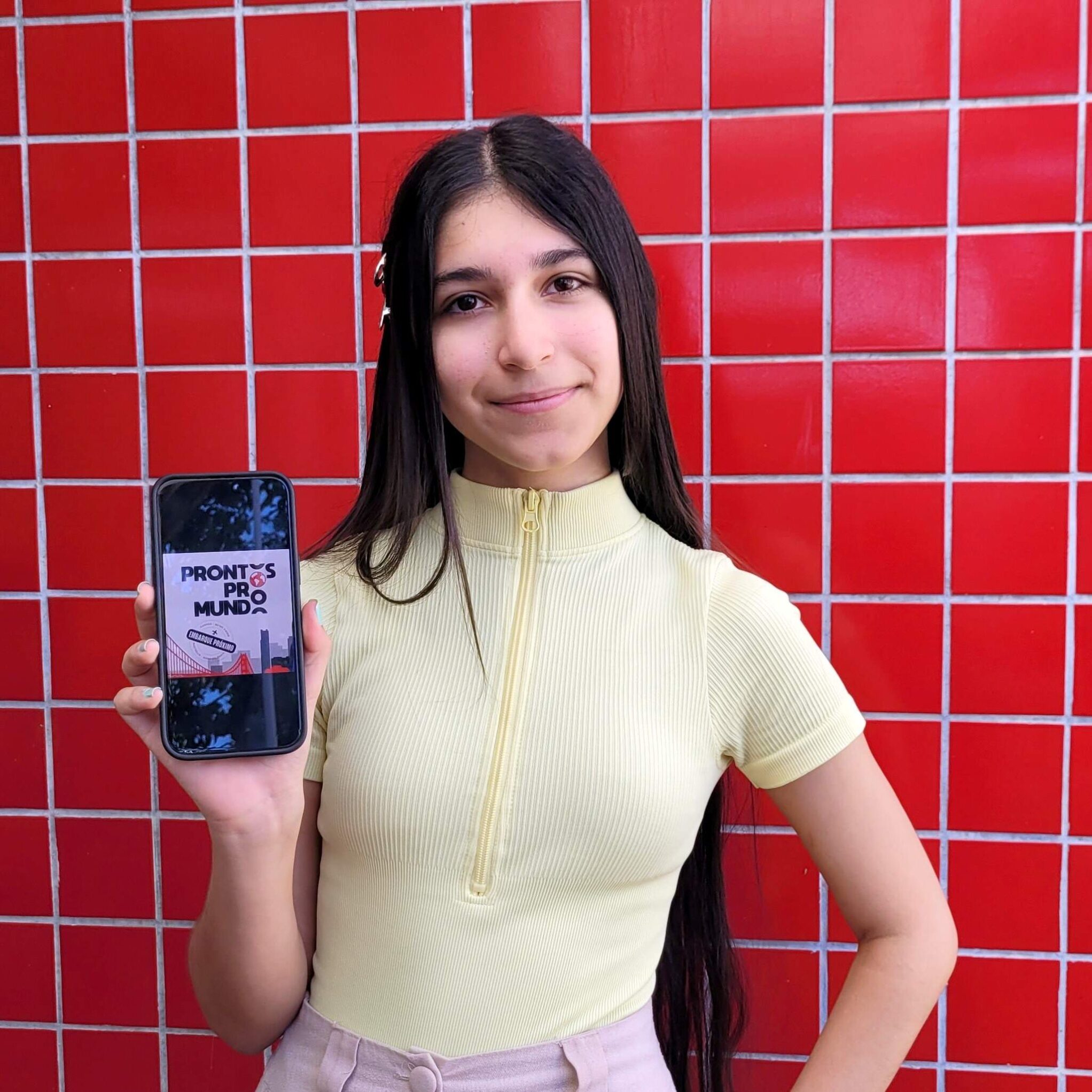 A estudante de São Pedro, Heloíza Bizuti Lopes, de 15 anos, está entre os alunos selecionados para o programa de intercâmbio do Governo de São Paulo - foto: Daniella Oliveira/ A Tribuna