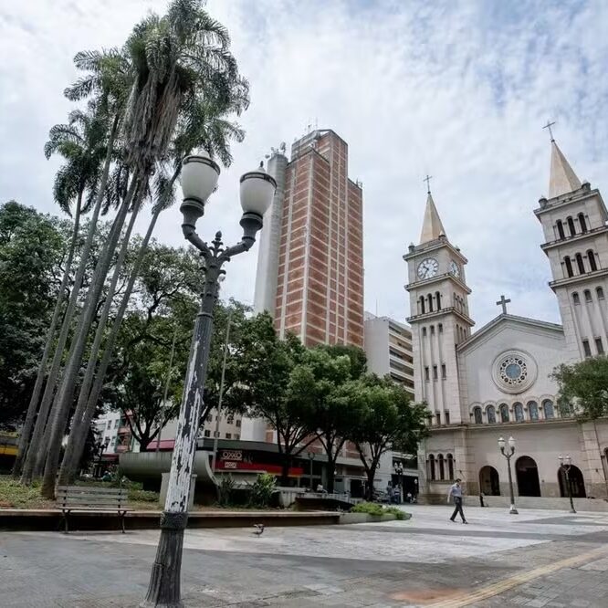 Praça José Bonifácio também faz parte do trajeto a pé. CRÉDITO: Divulgação