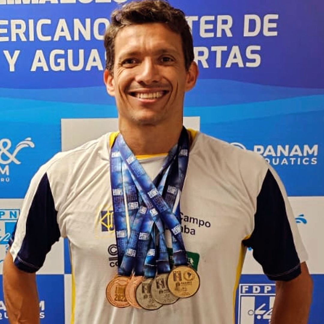 Médico oftalmologista Rafael Guena de Camargo: cinco medalhas no Peru. Crédito: Divulgação