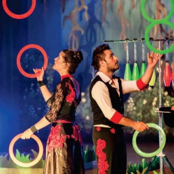 Apresentações circenses estão entre as atrações As apresentações circenses acontecem no dia 30, a partir das 9h, nas ruas do comércio e às 14h30 no Parque Maria Angélica -